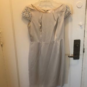 Calvin Klein champagne cocktail dress